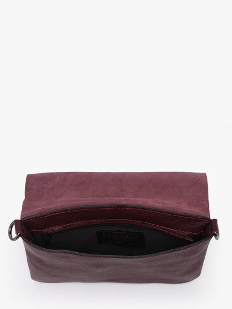 Cross Body Tas Caviar Leder Milano Rood caviar CA22112 ander zicht 2